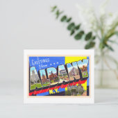 Albany New York NYヴィンテージラージレター ポストカード (スタンド正面)