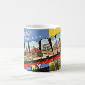 Albany New York Retro Mug コーヒーマグカップ (中央)