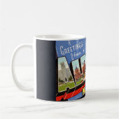 Albany New York Retro Mug コーヒーマグカップ (左)