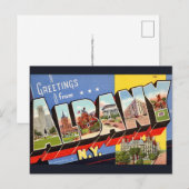 Albany New York Retro Postcard ポストカード (正面/裏面)