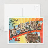 Albany, New York Vintage Travelからの挨拶 ポストカード (正面/裏面)