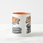 Albany, NY The Egg Retro Collegiate Design マグカップ (中央)