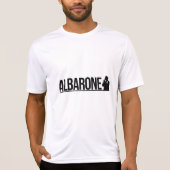 Albarone Gangster Silhouette Graphic - black Hood Tシャツ (正面)