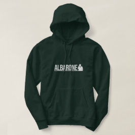 Albarone Gangster Silhouette Graphic - White パーカ