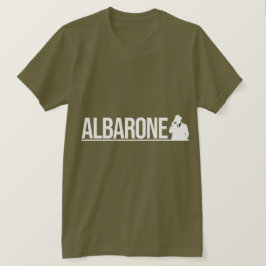 Albarone Gangster Silhouette Graphic - White Tシャツ