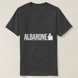 Albarone Gangster Silhouette Graphic - White Tシャツ