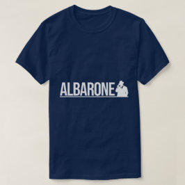 Albarone Gangster Silhouette Graphic - White Tシャツ