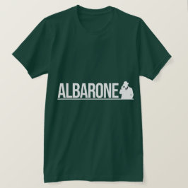 Albarone Gangster Silhouette Graphic - White Tシャツ