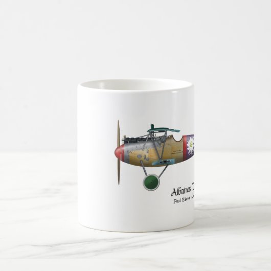 Albatros D.V. ww1のドイツの戦闘機Bäumer コーヒーマグカップ (中央)