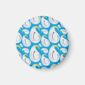 Albatross Blue and White マグネット (正面)