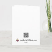 Albatross Blue and White Birthday カード (裏面)