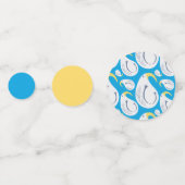 Albatross Blue Yellow White Stripes コンフェッティ (裏面)