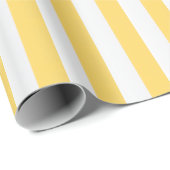 Albatross Yellow and White Striped Wrapping Paper ラッピングペーパー (ロールコーナー)
