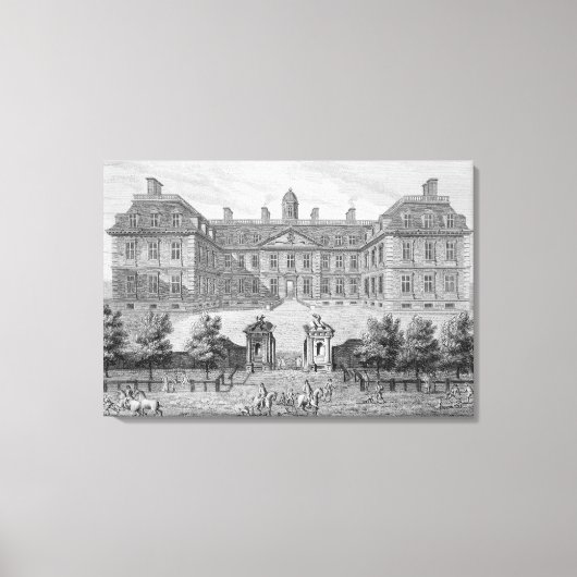 Albemarle House,旧Clarendon House,ロンドン, キャンバスプリント (正面)
