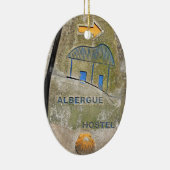 Albergueのホステルの印、El Camino、スペイン セラミックオーナメント (右)