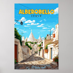 Alberobelloスペイン旅行アートヴィンテージポスター ポスター