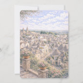 Alberobello Italian Themed Bridal Shower 招待状 (裏面)