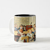 Albert Anker – ザ子供部屋(Creche) ツートーンマグカップ (正面左)