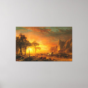 ALBERT BIERSTADT – プレーンズを横断する移民 – キャンバスプリント