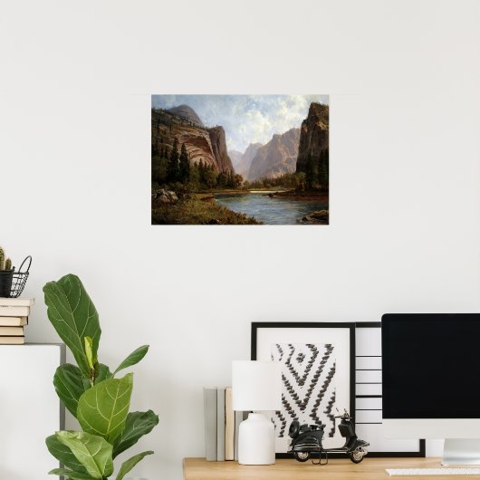 Albert Bierstadt Gates of the Yosemite ポスター (ホームオフィス)