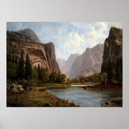 Albert Bierstadt Gates of the Yosemite ポスター (正面)