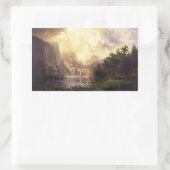 Albert Bierstadt In The Mountainsスタンプ 長方形シール (バッグ)