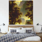 Albert Bierstadt - Looking Down Yosemite Valley キャンバスプリント (インサイチュ (寝室))