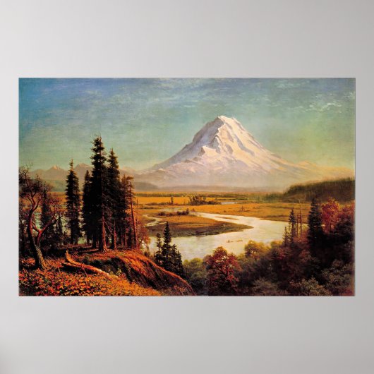 Albert Bierstadt painting, Mount Rainier, ポスター (正面)