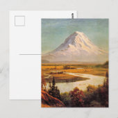 Albert Bierstadt painting, Mount Rainier, ポストカード (正面/裏面)
