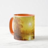 Albert Bierstadt painting, Sunrise, マグカップ (正面左)