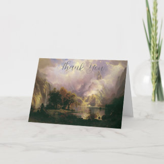 Albert Bierstadt "Rocky Mountain Landscape" 1870 サンキューカード