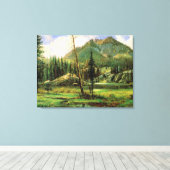 Albert Bierstadt - Sierra Nevada Mountains, キャンバスプリント (インサイチュ (ウッドフロア))