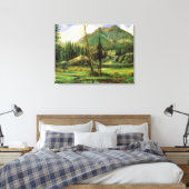 Albert Bierstadt - Sierra Nevada Mountains, キャンバスプリント (インサイチュ (寝室))