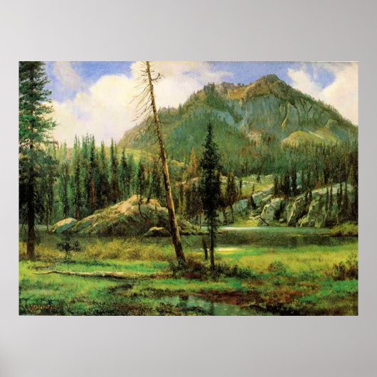 Albert Bierstadt - Sierra Nevada Mountains, ポスター (正面)
