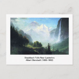Albert Bierstadt, staubach滝近くlauterbru ポストカード