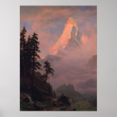 Albert Bierstadt Sunrise on the Matterhorn ポスター (正面)