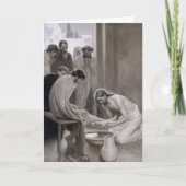 Albert Edelfeel – イエスが弟子たちの足を洗う カード (正面)