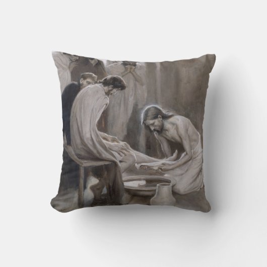 Albert Edelfeel – イエスが弟子たちの足を洗う クッション (正面)