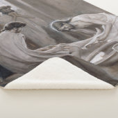 Albert Edelfeel – イエスが弟子たちの足を洗う シェルパブランケット (3/4)