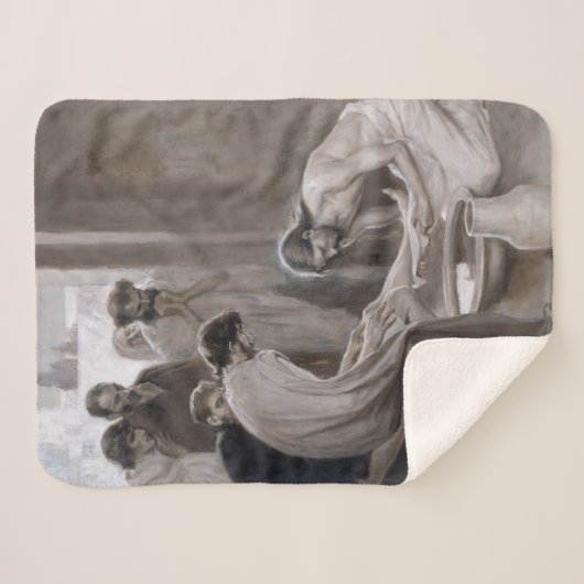 Albert Edelfeel – イエスが弟子たちの足を洗う シェルパブランケット (正面(横))