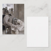 Albert Edelfeel – イエスが弟子たちの足を洗う ノートカード (正面/裏面)