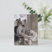 Albert Edelfeel – イエスが弟子たちの足を洗う ポストカード (スタンド正面)