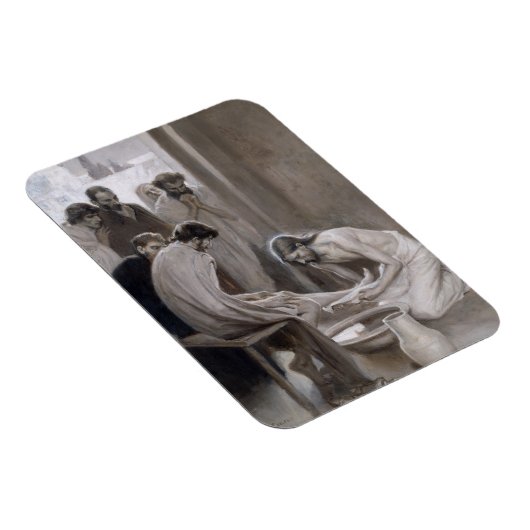 Albert Edelfeel – イエスが弟子たちの足を洗う マグネット (右側)