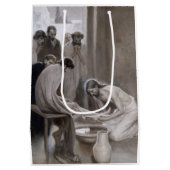 Albert Edelfeel – イエスが弟子たちの足を洗う ミディアムペーパーバッグ (裏面)