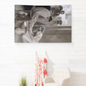 Albert Edelfeel – イエスが弟子たちの足を洗う 横断幕 (インサイチュ)