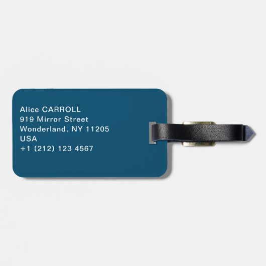 Albert Edelfeel – スイリー,勉強 ラゲッジタグ (裏面横)