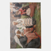 Albert Edelfeel – 教会の外の女性 キッチンタオル (縦)