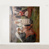 Albert Edelfeel – 教会の外の女性 タペストリー (正面)