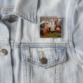 Albert Edelfeel – 教会の外の女性 缶バッジ (インサイチュ)