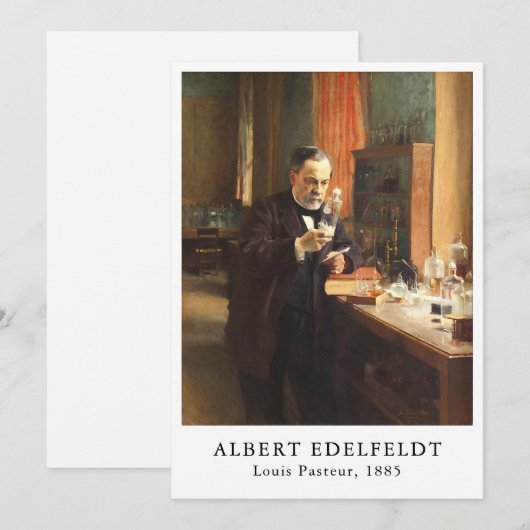 Albert Edelfeldt — Louis Pasteur (1885) シーズンカード (正面/裏面)
